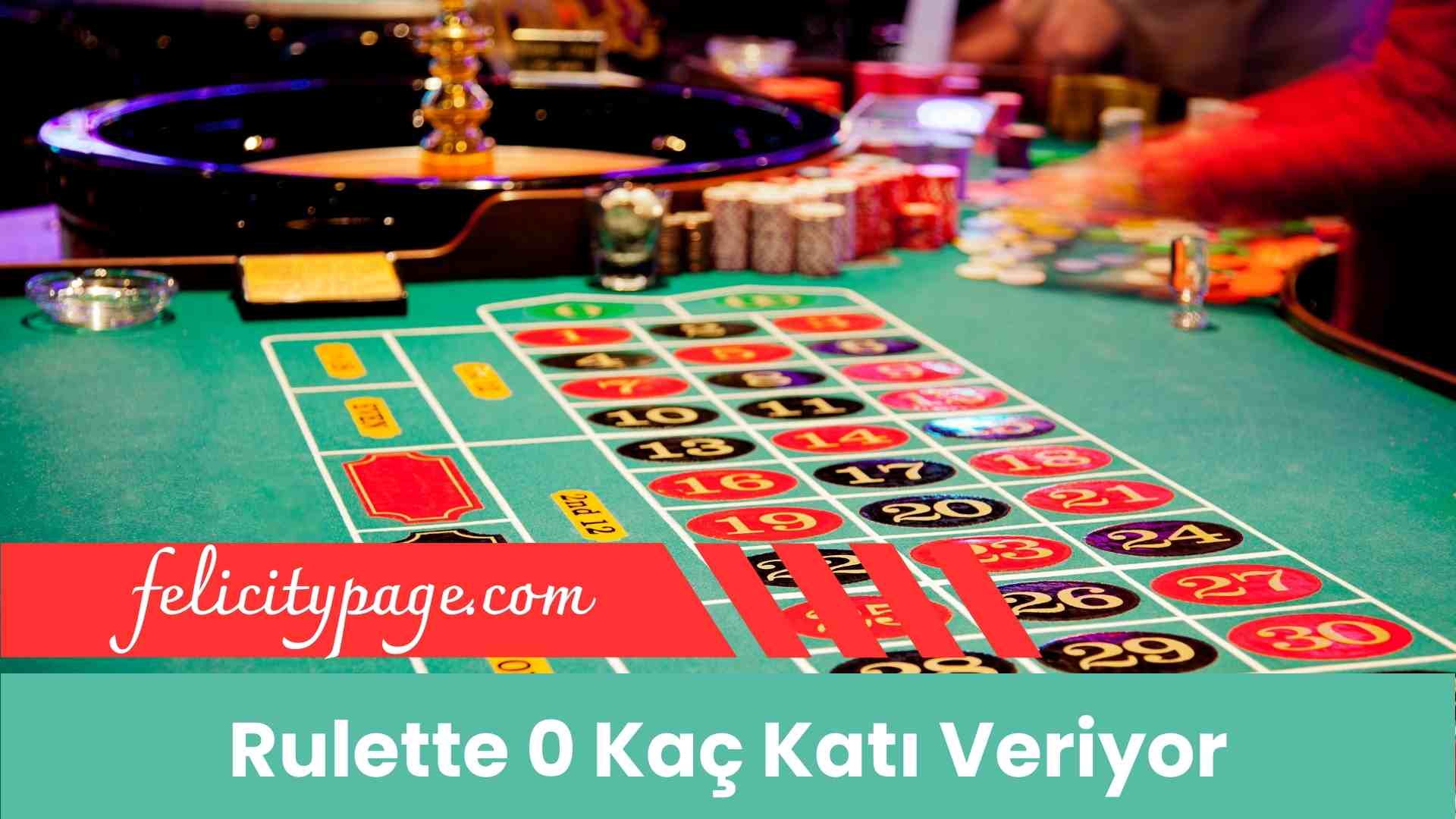 Rulette 0 Kaç Katı Veriyor